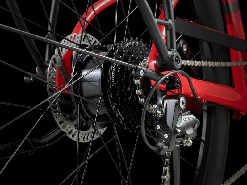 TREK Verve+ 1 Lowstep LT 250Wh Electric Hybrid Bike in Viper Red-2