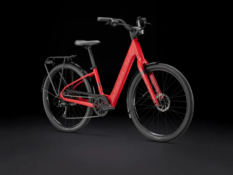 TREK Verve+ 1 Lowstep LT 250Wh Electric Hybrid Bike in Viper Red-10