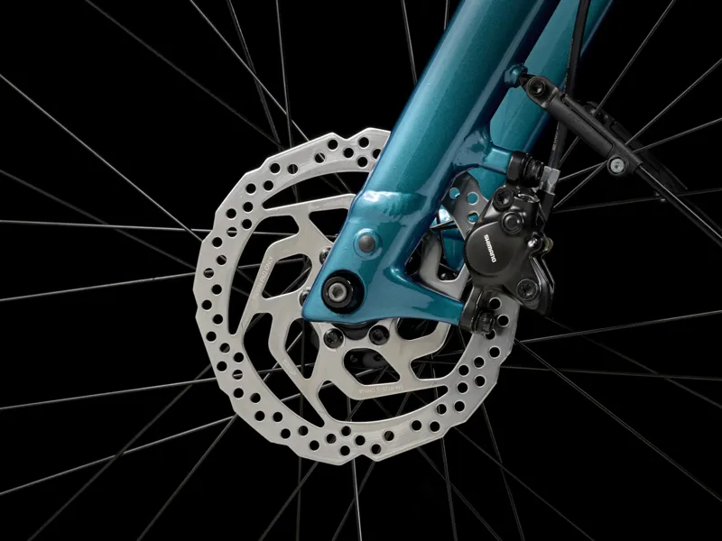 TREK Verve+ 2 Lowstep 250Wh Electric Hybrid Bike in Dark Aquatic-4