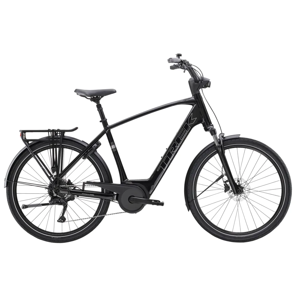 Team Cycles Trek TREK Verve+ 2 250Wh Electric Hybrid Bike in Black | Interest FREE Finance & Online Refund Policy.